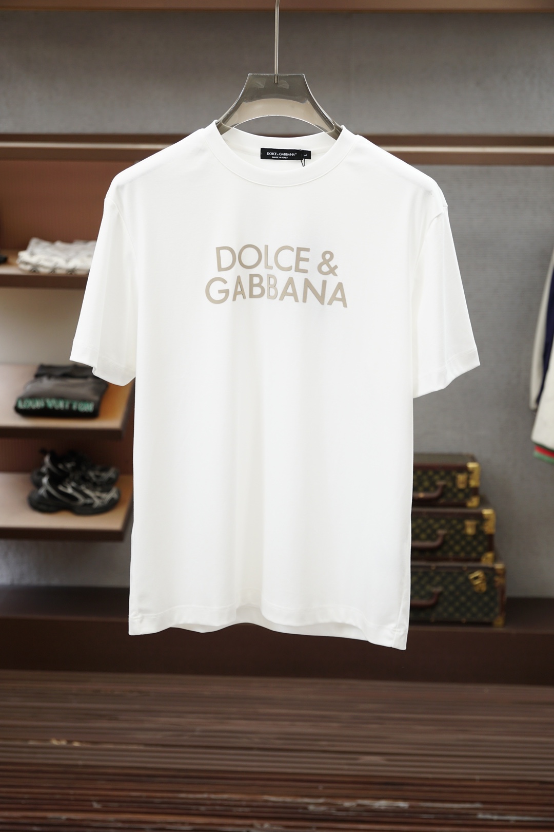 DG-26SS春夏新品印花圆领短袖T恤，胸前缀饰字母刺绣Logo设计，🔛🍭🌻🫥经典休闲单品更显精致，极简