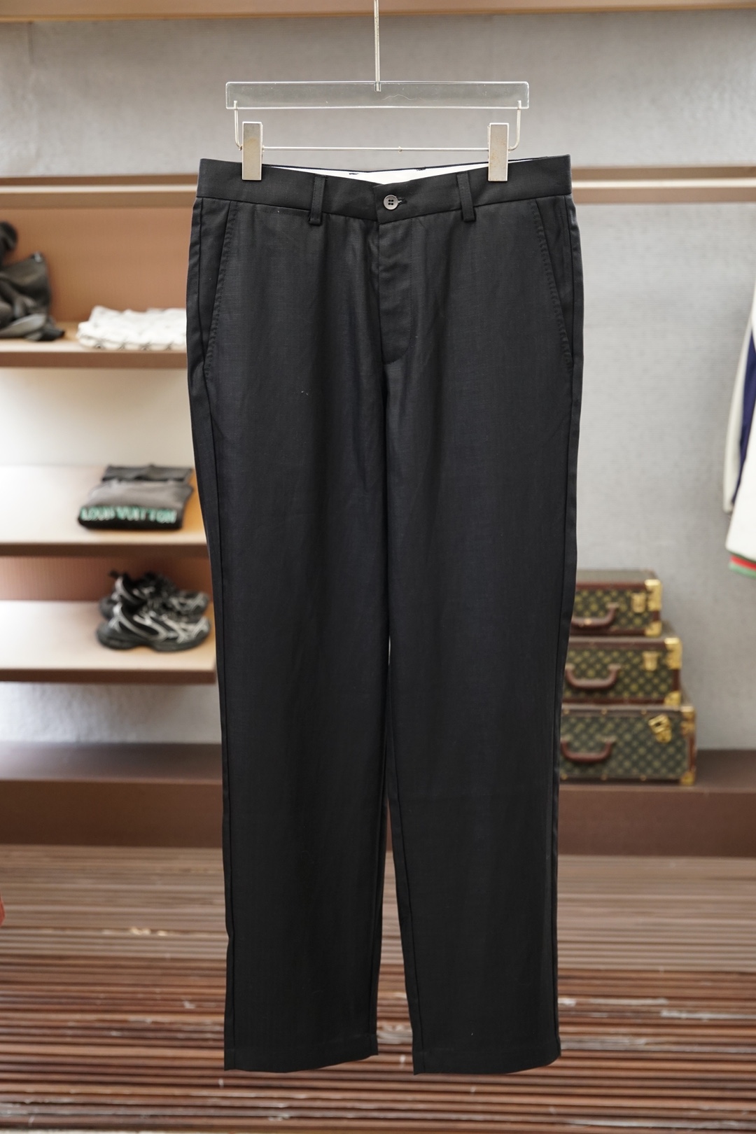 🔥🔥Loro Piana高级轻奢商务系列男士麻裤👖颜色：亚麻、黑色、咖色码数：48-50-52-5456