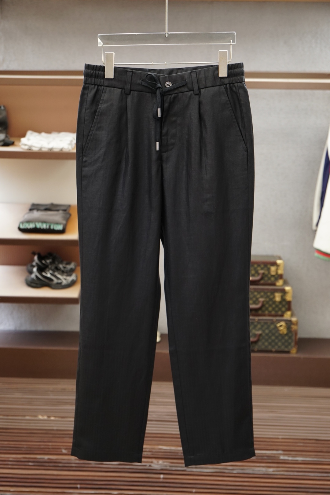 🔥🔥Loro Piana高级轻奢商务系列男士麻裤👖颜色：米白，黑码数：48-50-52-5456