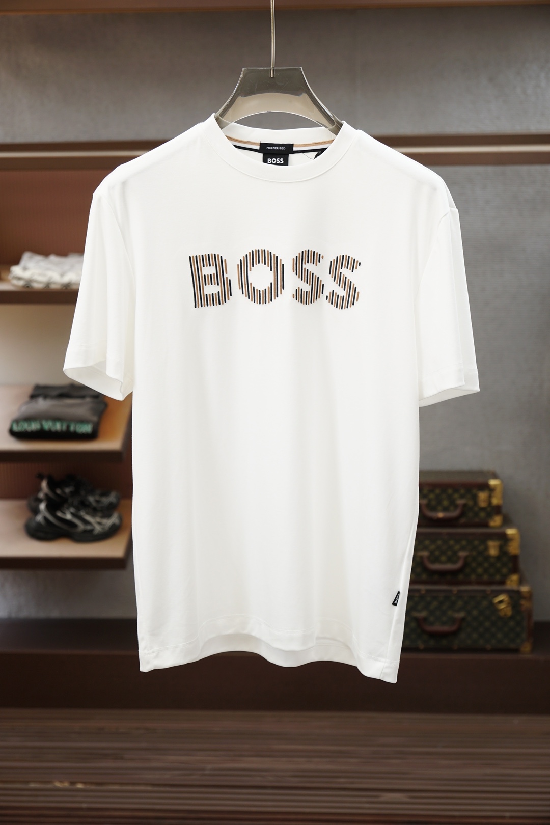 Boss 26SS春夏新品印花圆领短袖T恤，胸前印花Logo设计，🔛🍭🌼🫥经典休闲单品更显精致，极简风格