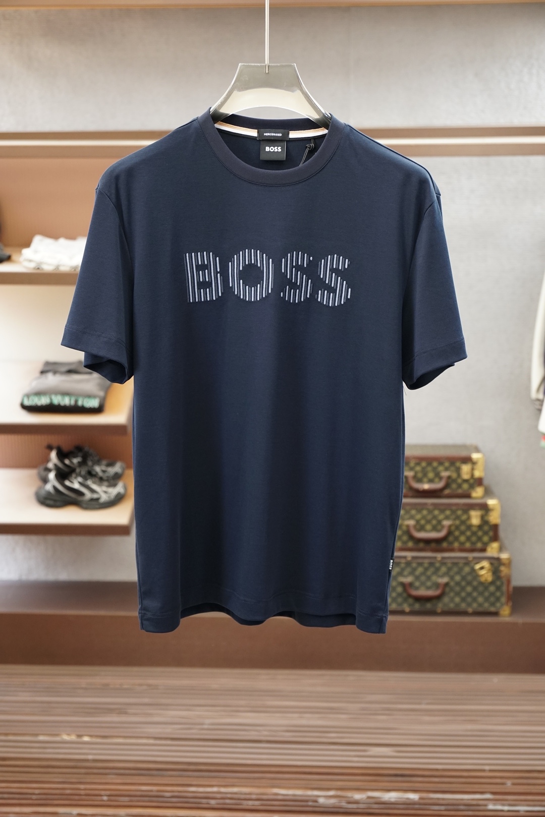 Boss 26SS春夏新品印花圆领短袖T恤，胸前印花Logo设计，🔛🍭🌼🫥经典休闲单品更显精致，极简风格