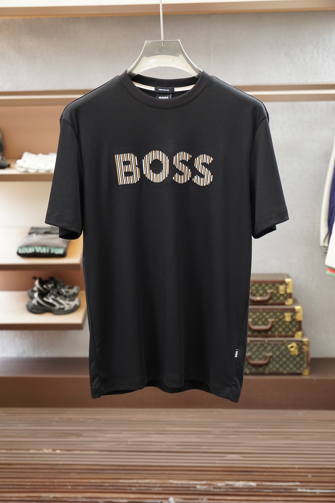 Boss 26SS春夏新品印花圆领短袖T恤，胸前印花Logo设计，🔛🍭🌼🫥经典休闲单品更显精致，极简风格