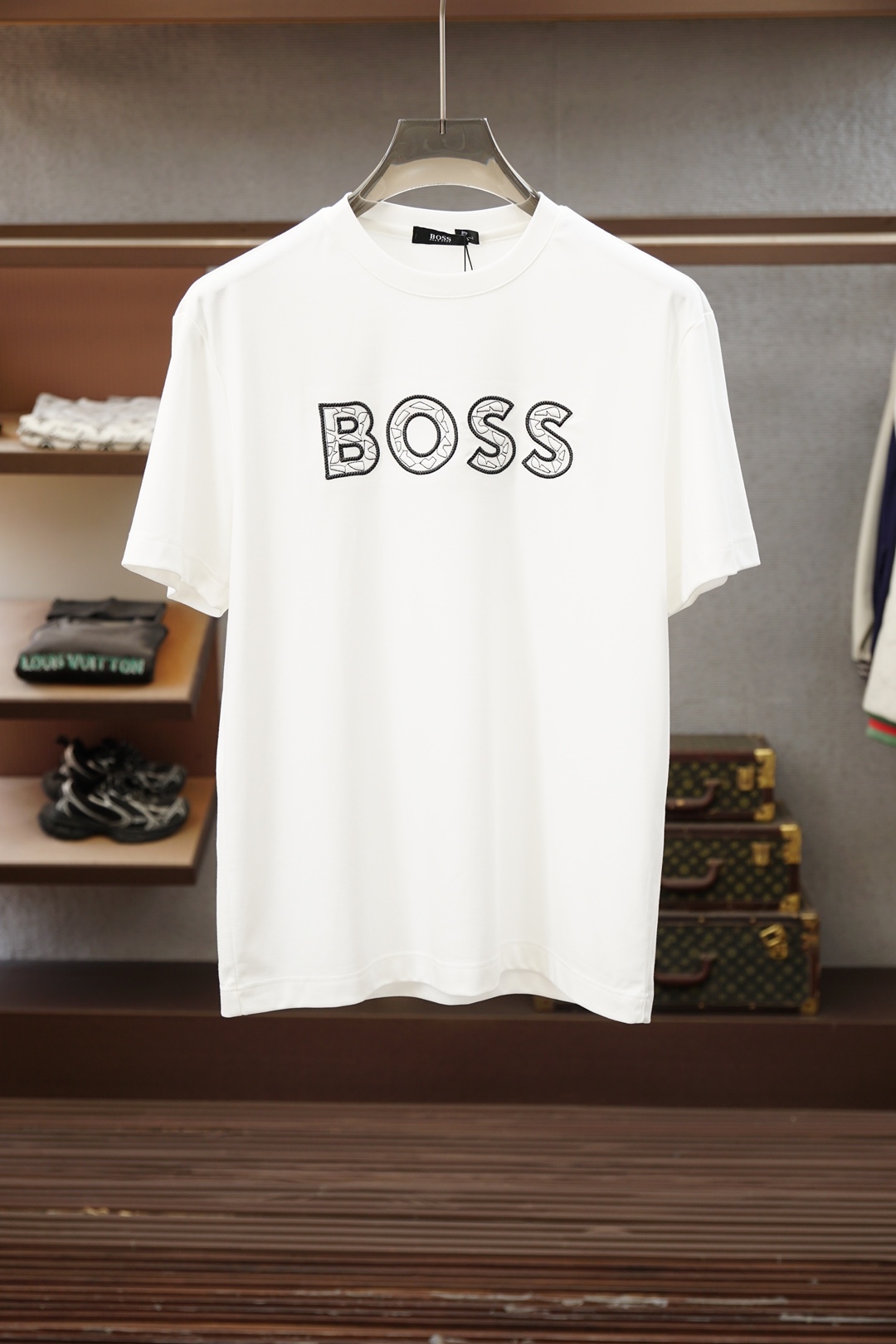Boss 26SS春夏新品印花圆领短袖T恤，胸前印花Logo设计，🔛🍭🌼🫥经典休闲单品更显精致，极简风格