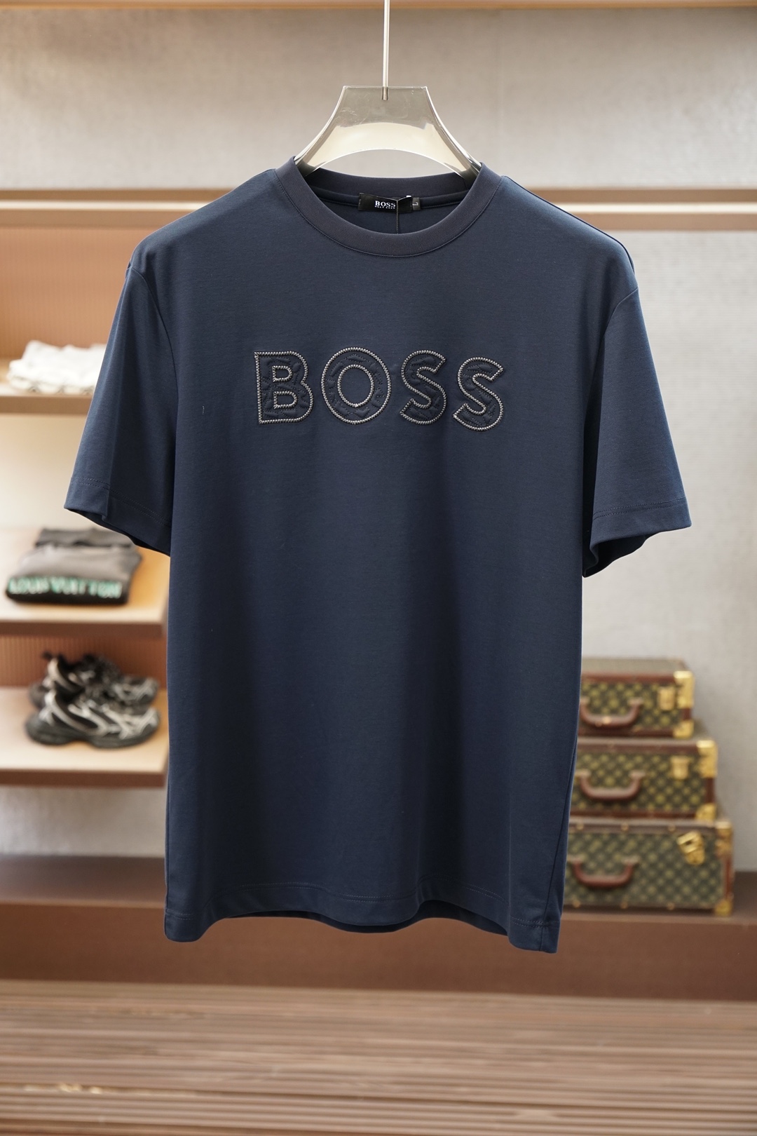 Boss 26SS春夏新品印花圆领短袖T恤，胸前印花Logo设计，🔛🍭🌼🫥经典休闲单品更显精致，极简风格