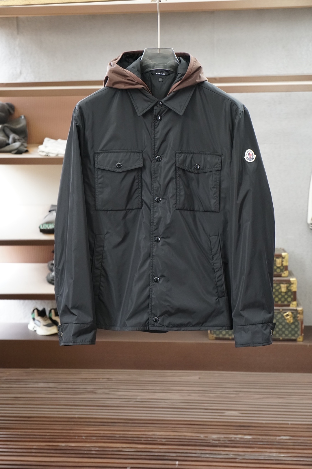 蒙口，2026秋冬新品2件套连帽夹克，可拆卸，一件变2件，克商务休闲棉服夹克，高端定制系列➕🍆🐭进口100锦纶面料舒适柔