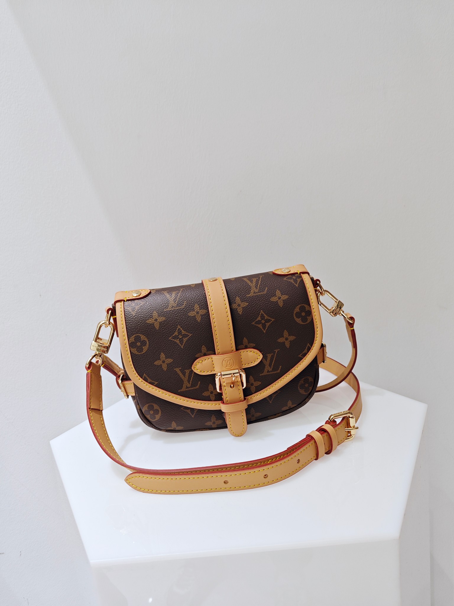 Nieuw
 Louis Vuitton LV Saumur Tassen handtassen Zadeltassen Monogram Canvas Koeienhuid M46740