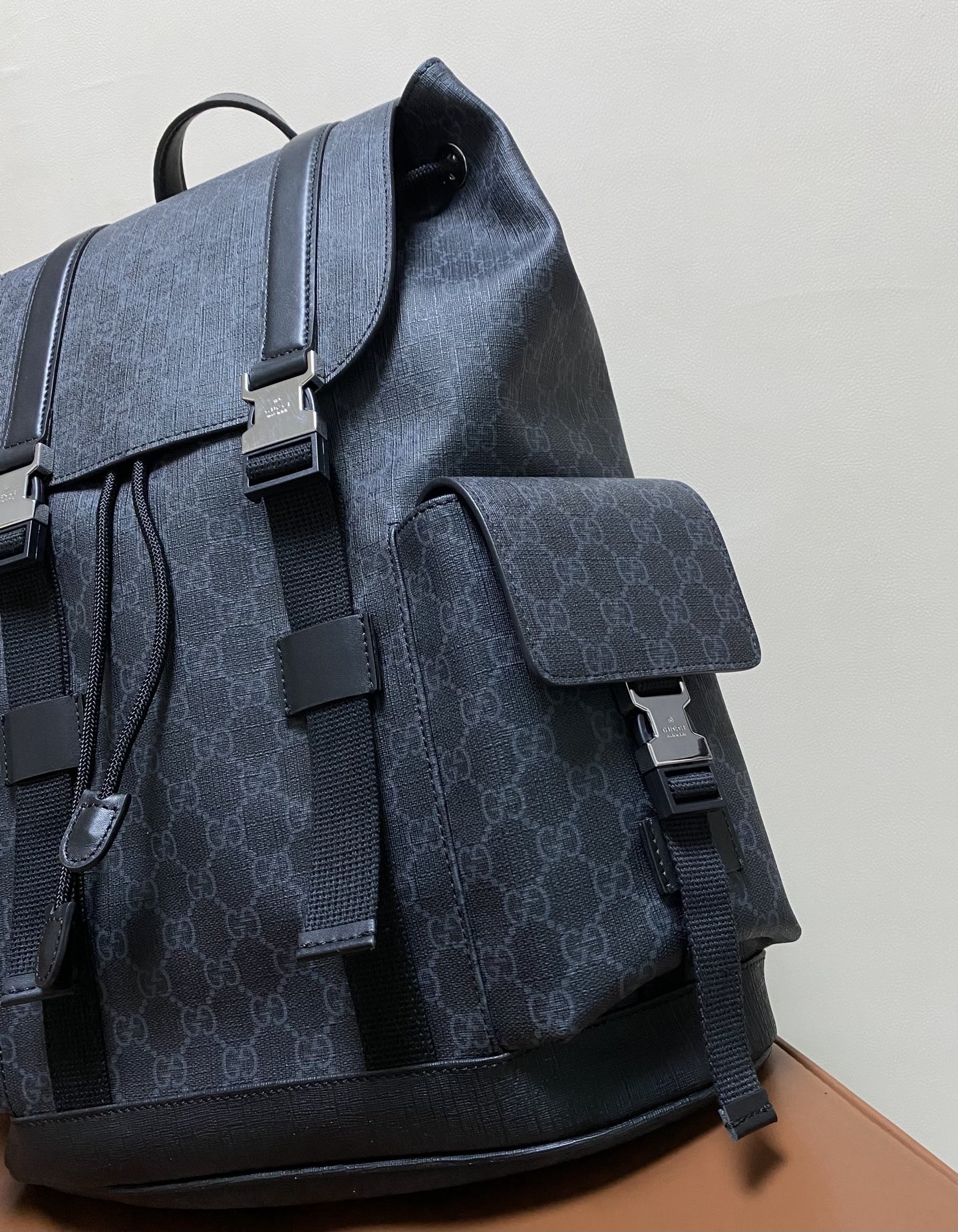 Gucci Black GG Supreme 35cm backpack everyday