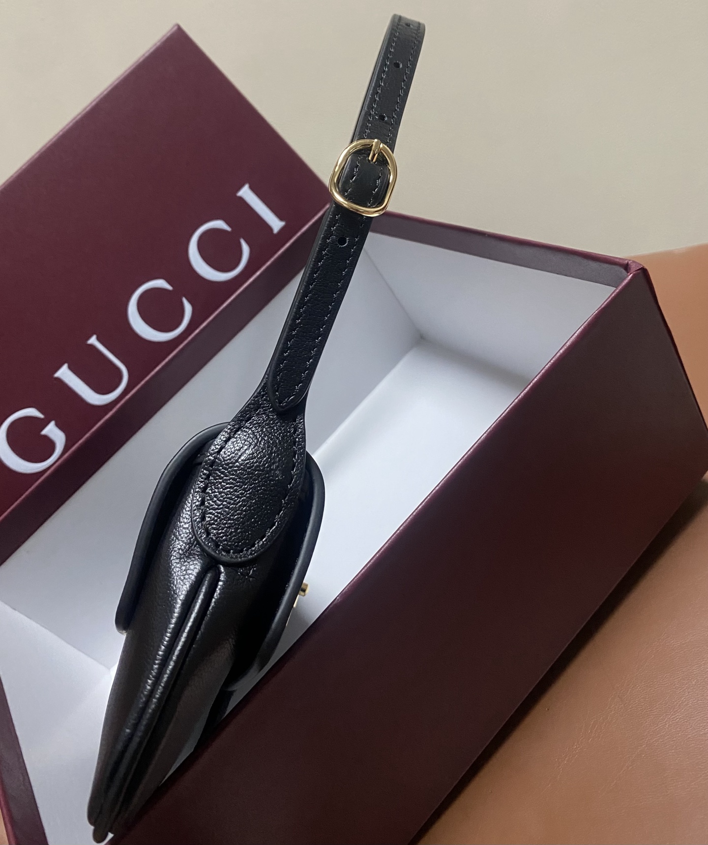 Gucci Jackie Black 21 5cm shoulder everyday