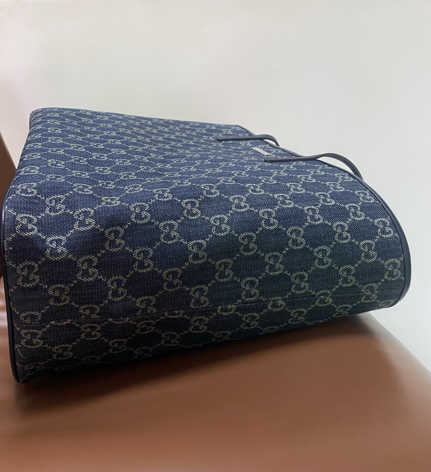 Gucci Tribeca Blue GG denim 38cm tote everyday