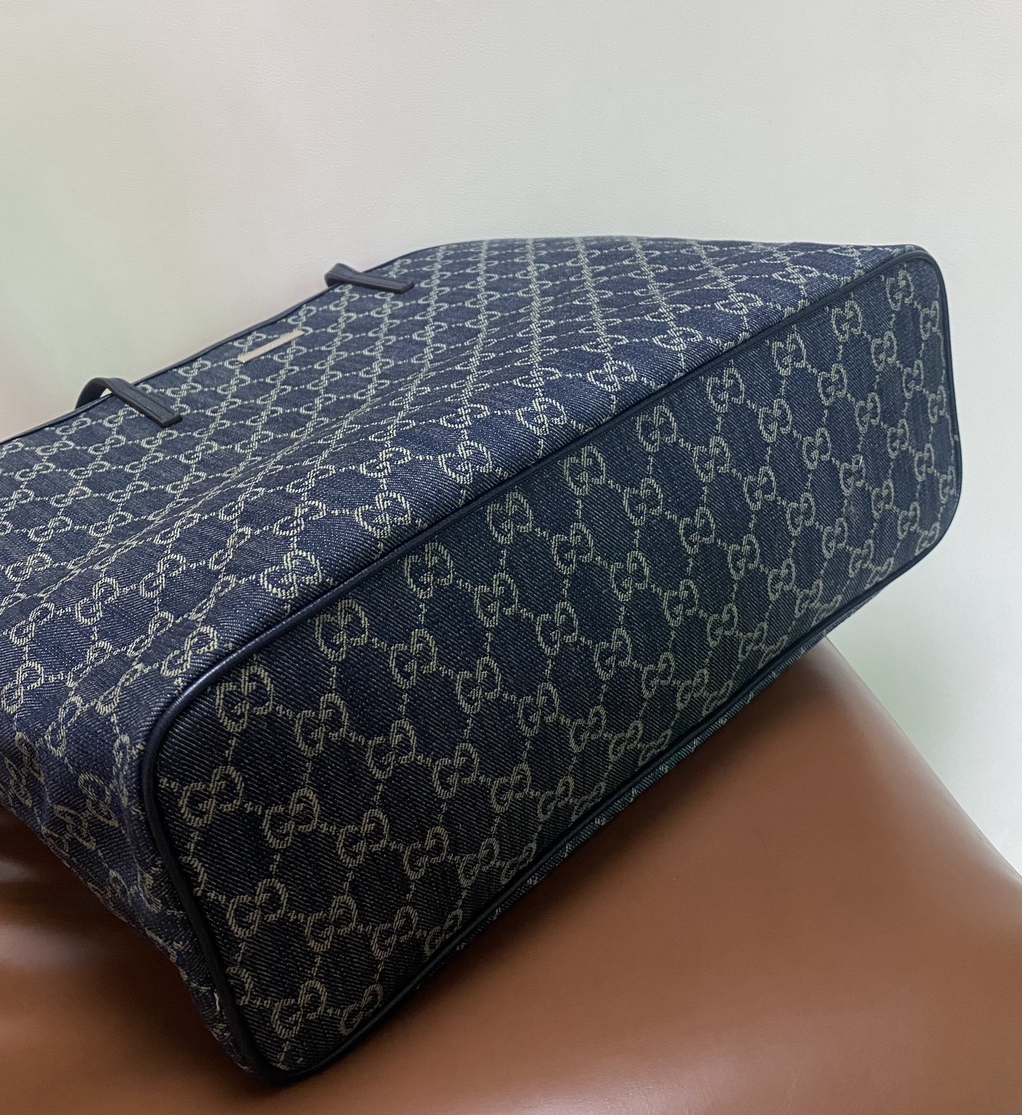 Gucci Tribeca Blue GG denim 38cm tote everyday