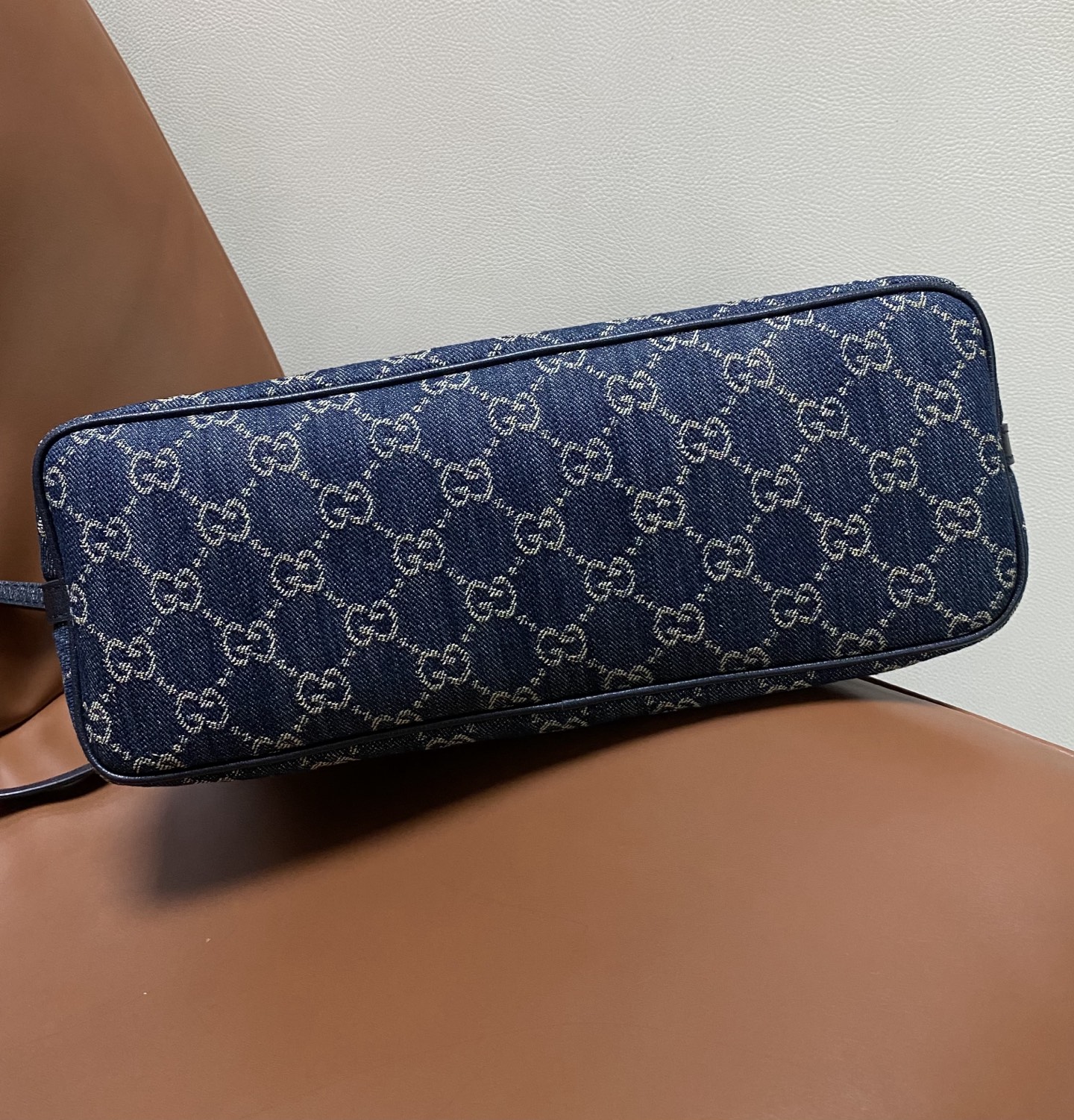Gucci Madison Blue denim monogram 31cm shoulder everyday