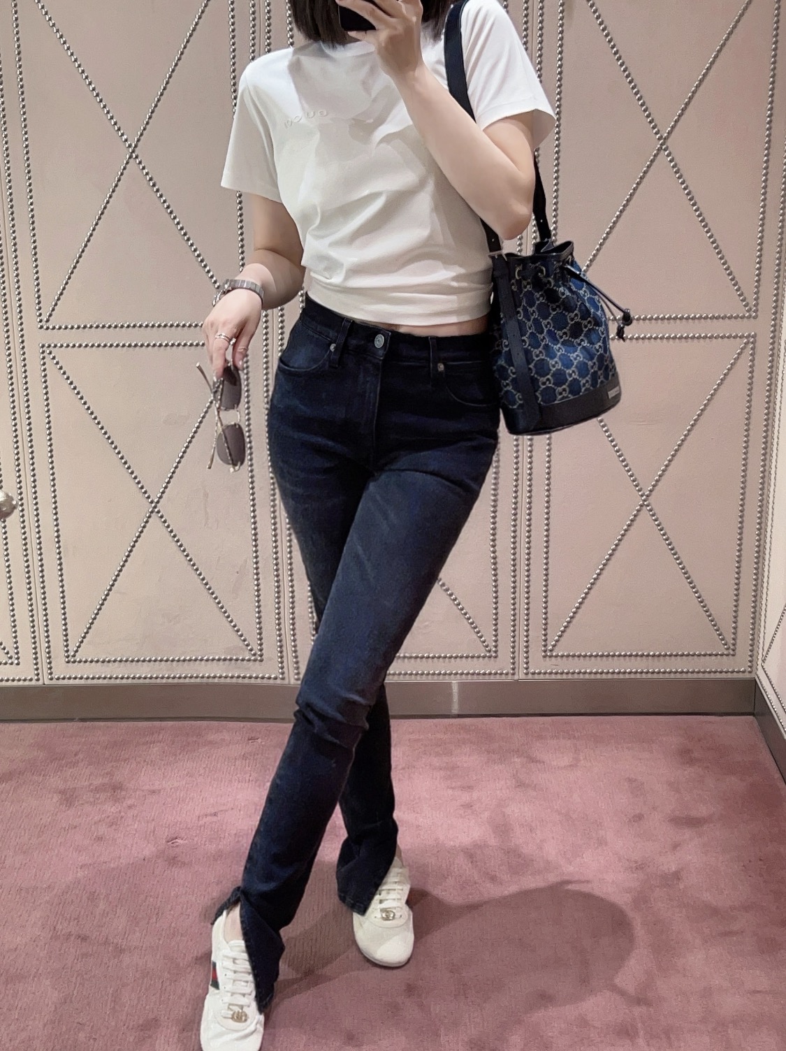 Gucci Blue GG Denim small shoulder everyday