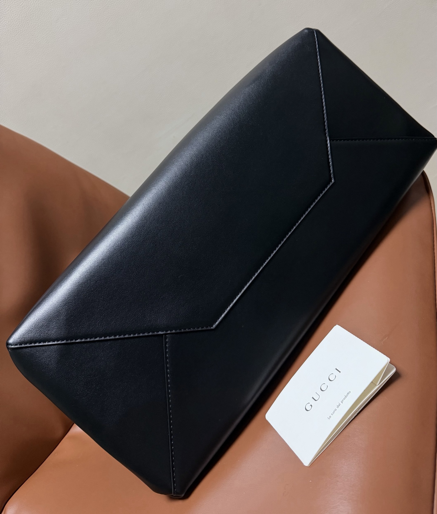 Gucci Black leather 42cm tote everyday