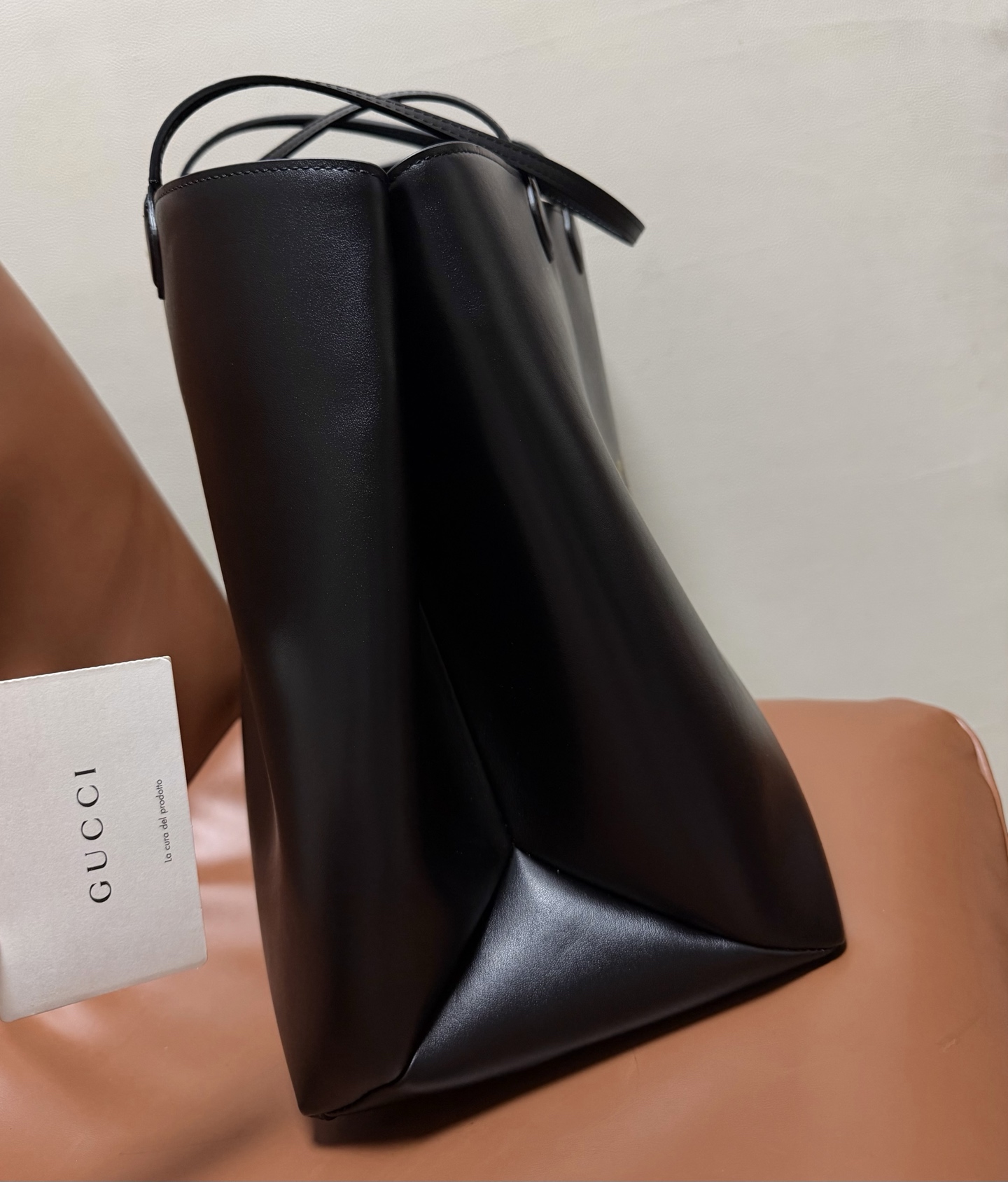 Gucci Black leather 42cm tote everyday