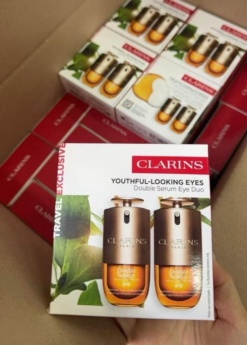 55 Precio por unidad (nota al hacer pedido: versión Mingtong del nuevo bálsamo para ojos Double Serum de Clarins) 【Nuev…