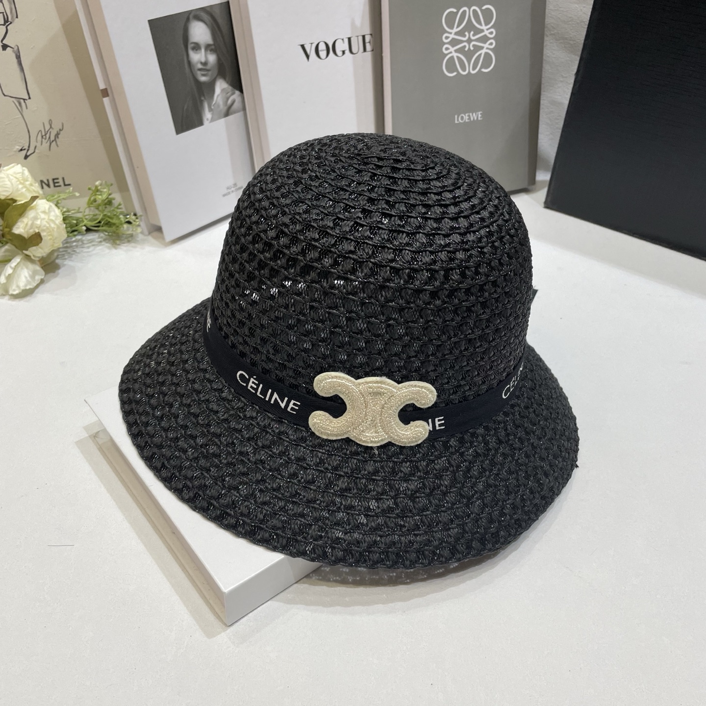NO:347616,Special offer with dust bag [CELINE] 2025 new hollow large-rimmed top hat basin hat straw hat, must-have for the street, adjustable rope hat straw hat fisherman hat baseball hat, hat, celine, celine, espadrilles, hats特价配防尘袋【CELINE赛琳】2025新款镂空大沿礼帽盆帽草帽,出街必备超好搭配,有调节绳帽子草帽渔夫帽棒球帽,帽子,celine,celine,espadrilles,hats,hat