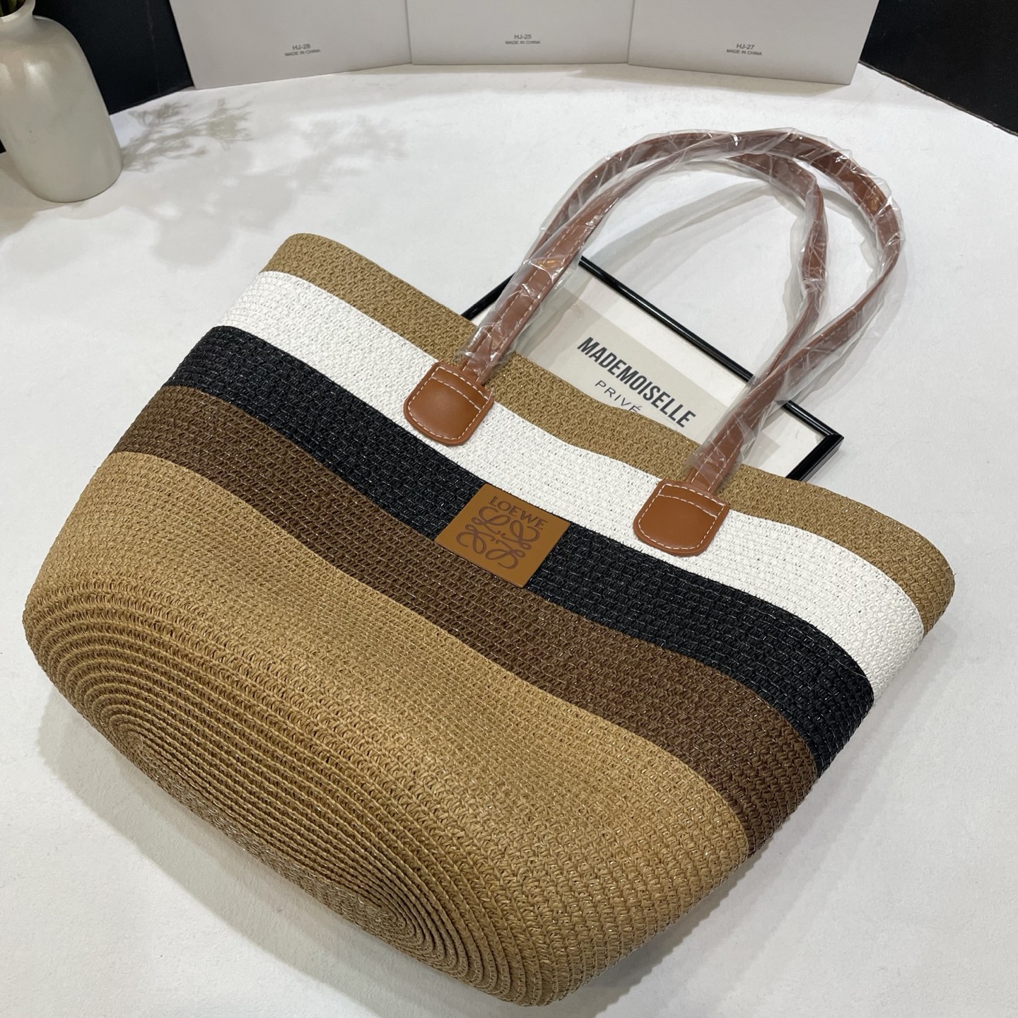 [Loewe Hats]Loewe Luo Yiwei straw hat bag set 2025 spring and summer new style