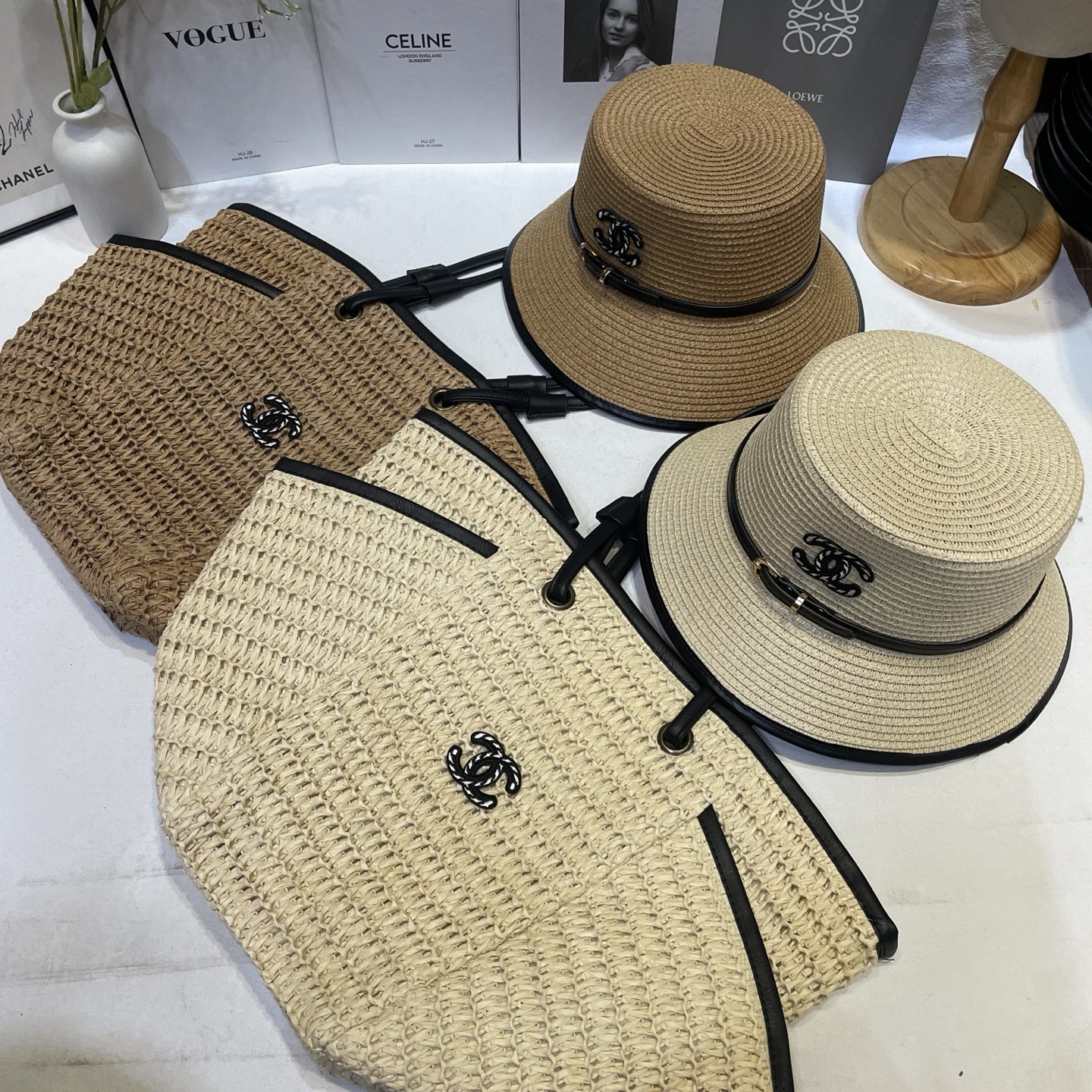 Chanel 帽子包包套装