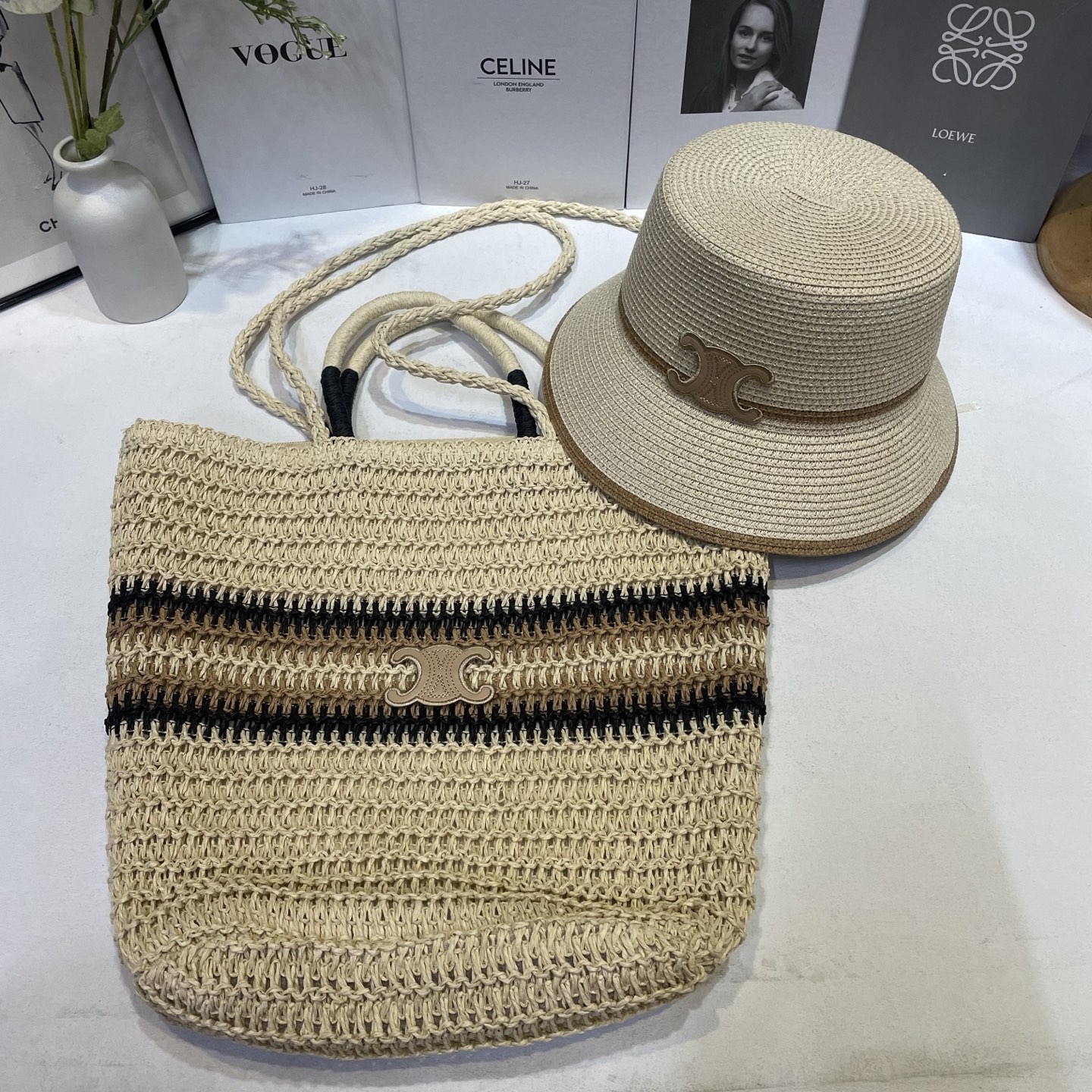 Celine 新款包包帽子两件套