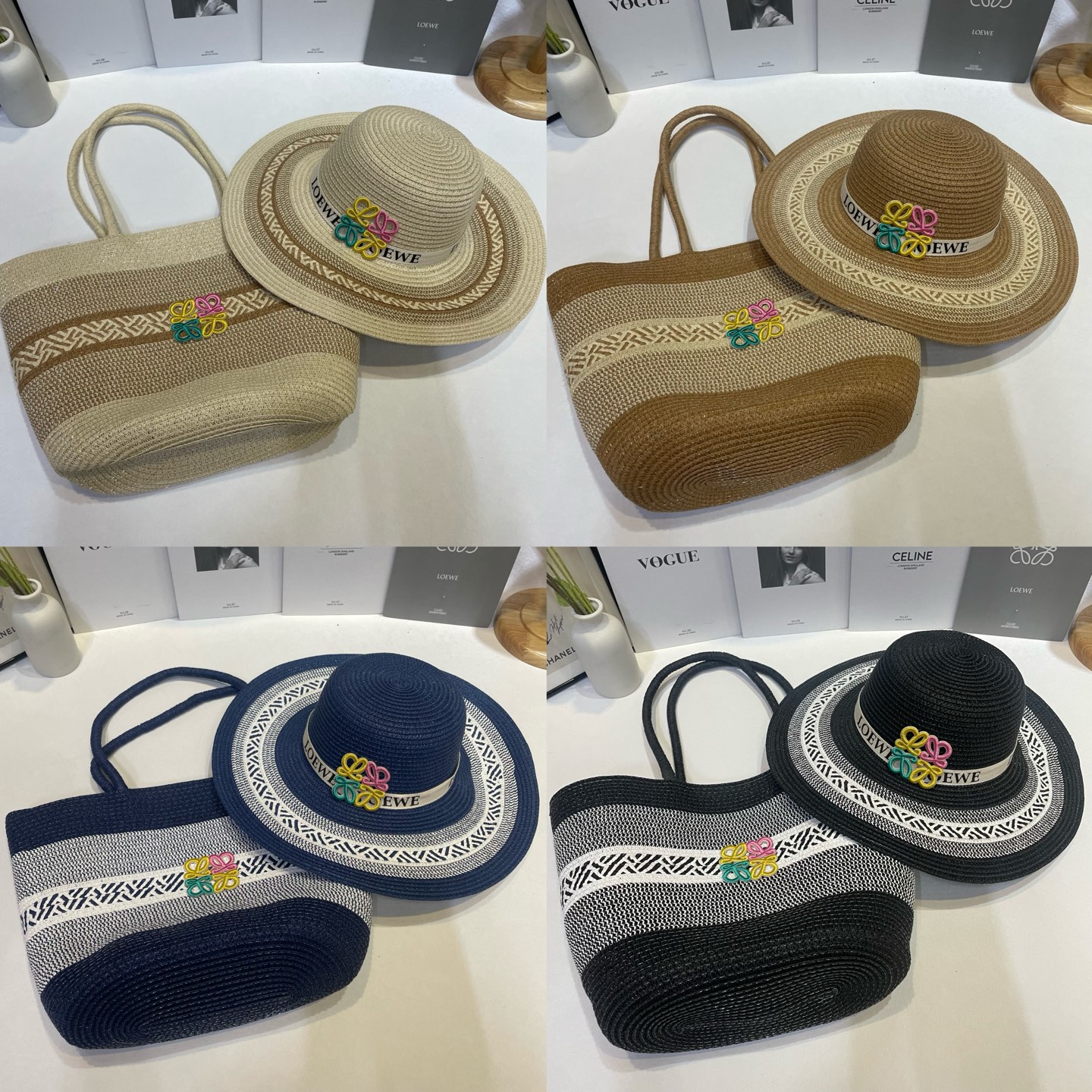 Loewe 包沙滩 大沿帽套装 ‼ ‼