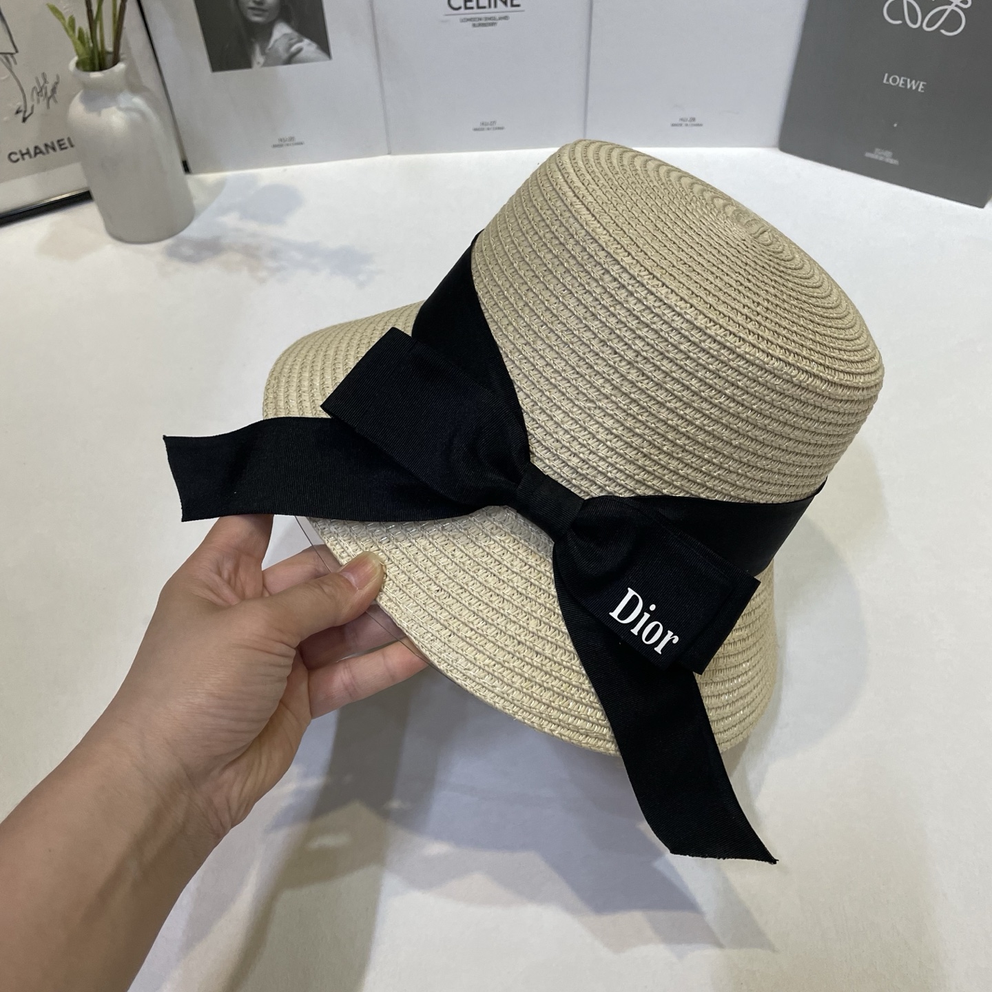 Dior 新款草帽 出游 遮阳神器