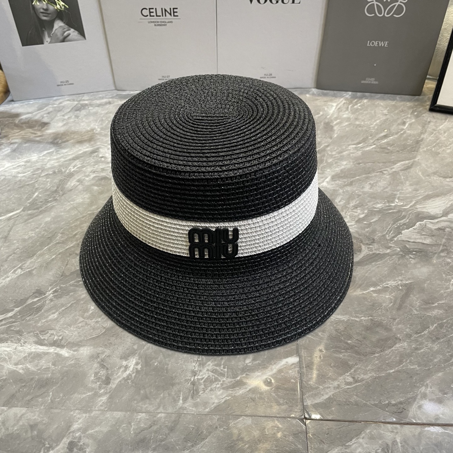 Miu Miu 新款拼色草帽