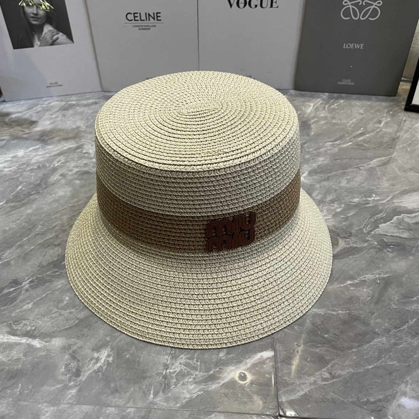 Miu Miu 新款拼色草帽