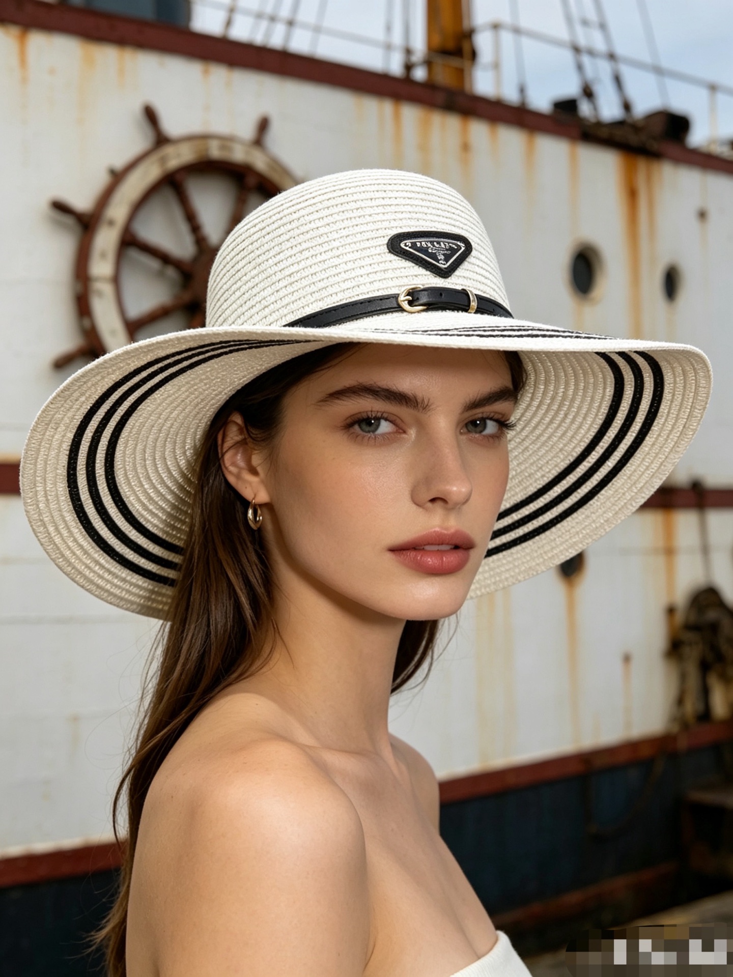 NO:897161,Special price with dust bag. [PRADA] 2026 new color-blocked triangular logo densely woven large-brimmed basin hat, straw hat, sun protection and easy to match, a single item for street travel, straw hat, fisherman hat, baseball cap, hat, prada, prada, espadrilles, hats19860909特价配防尘袋.【PRADA普拉达】2026新款拼色三角标密织大沿盆帽草帽,遮阳又好搭,出街旅行单品帽子草帽渔夫帽棒球帽,帽子,prada,prada,espadrilles,hats,hat
