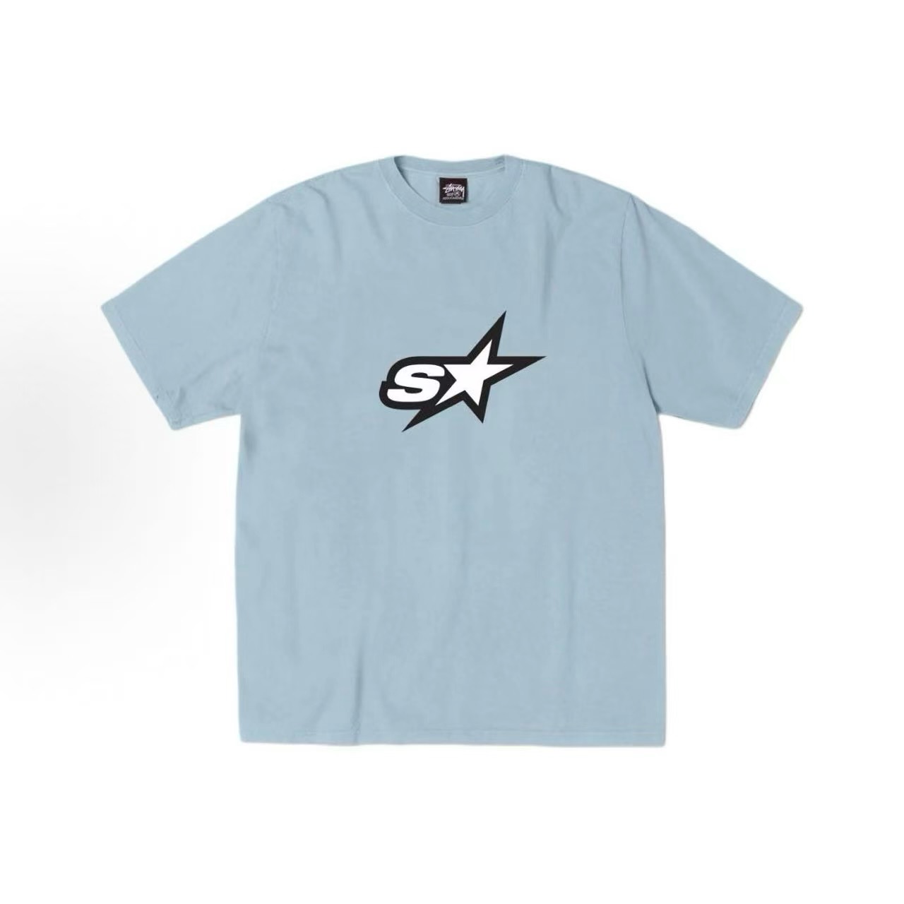 P40 STUSSY SS26 camiseta de manga corta con estampado de estrellas, unisex, 230g de algodón puro, versión cor…