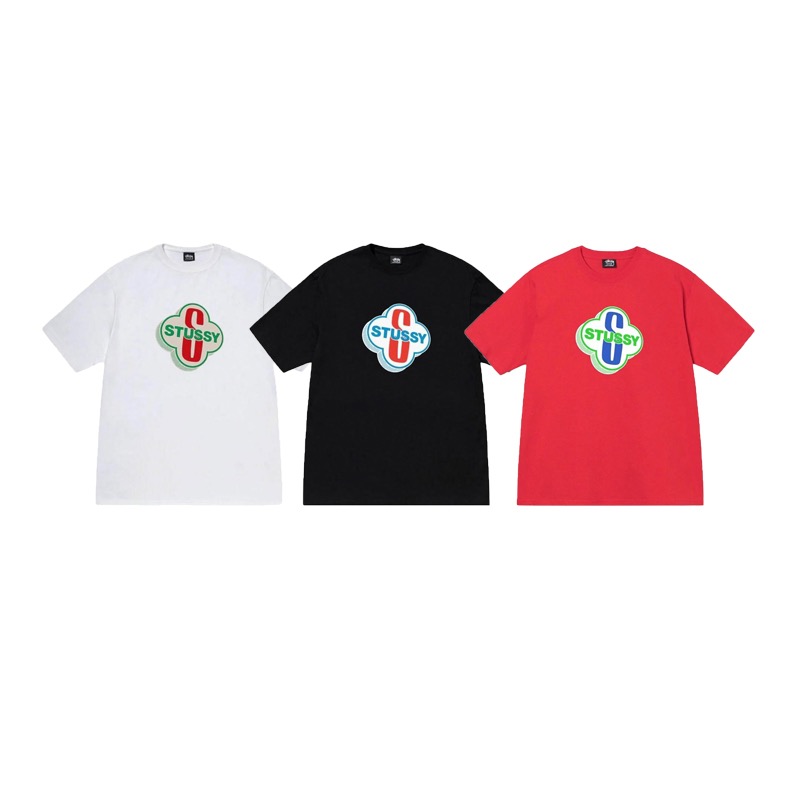 P40 STUSSY Stussy SS25 letra S estampada camiseta de manga corta unisex 230g algodón puro versión correcta ig…