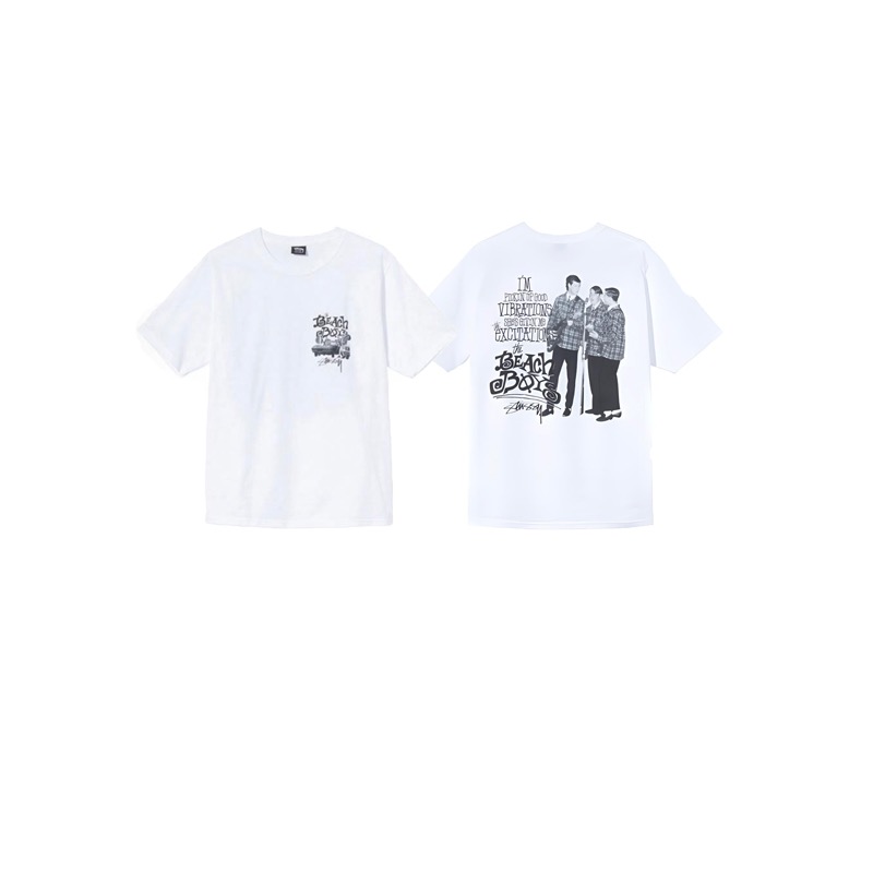 P40 STUSSY Stussy SS25 Beach Boy Print Short Sleeve T-shirt Unisex 230g Cotton. Correct version same as authe…