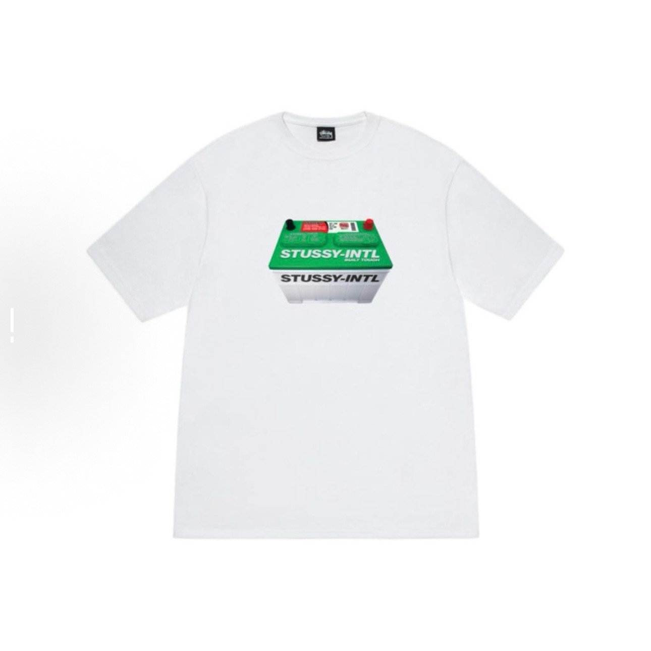 P40 STUSSY SS25 camiseta de manga corta con estampado de batería, unisex, 230g de algodón puro, versión correcta idénti…