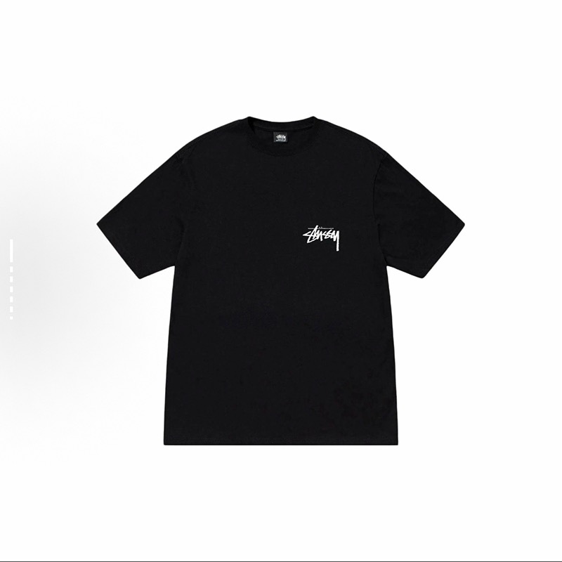 P40 STUSSY SS25 Estampado de retrato de iglesia camiseta de manga corta unisex 230g algodón puro versión correcta igual…