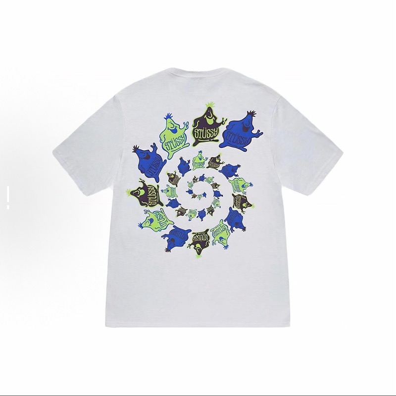 P40 STUSSY SS25 Estampado de Sr. Blog camiseta de manga corta unisex 230g algodón puro versión correcta igual…