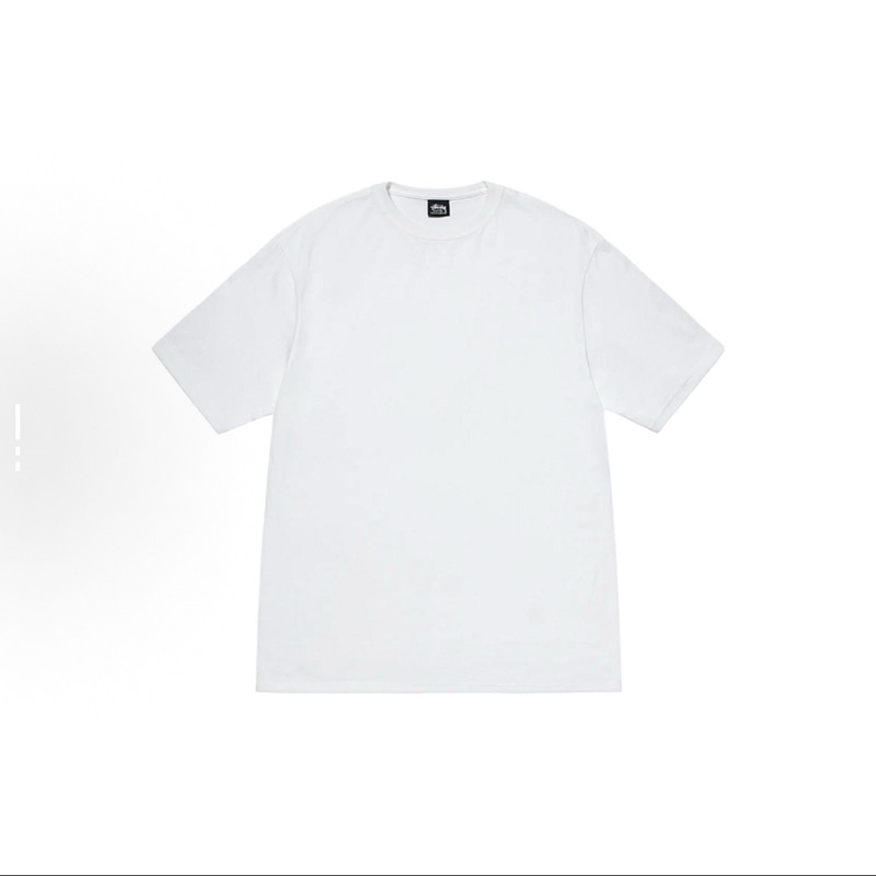 P40 STUSSY SS25 Camiseta de manga corta con gran logo en la espalda, unisex, 230g de algodón puro, versión correcta idé…