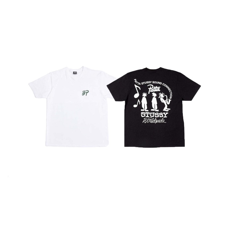 P40 STUSSY SS25 Camiseta de manga corta de edición limitada Patta para hombre y mujer. Algodón puro de 230 gramos, vers…