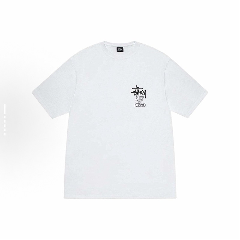 P40 STUSSY SS25 camiseta de manga corta unisex con estampado de caballero con armadura 230g algodón puro versión correc…
