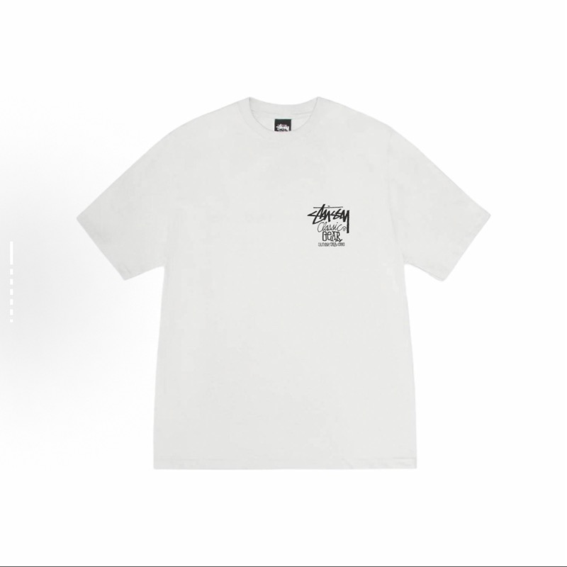 P40 STUSSY SS25 camiseta de manga corta unisex con estampado de letras GeAR 230g algodón puro versión correcta igual qu…
