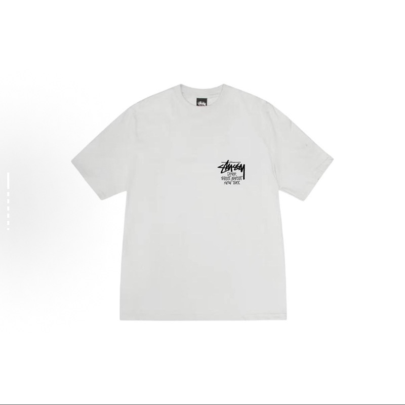 P40 STUSSY SS25 Camiseta de manga corta con estampado de edición limitada DSM para hombre y mujer, 230 gramos…