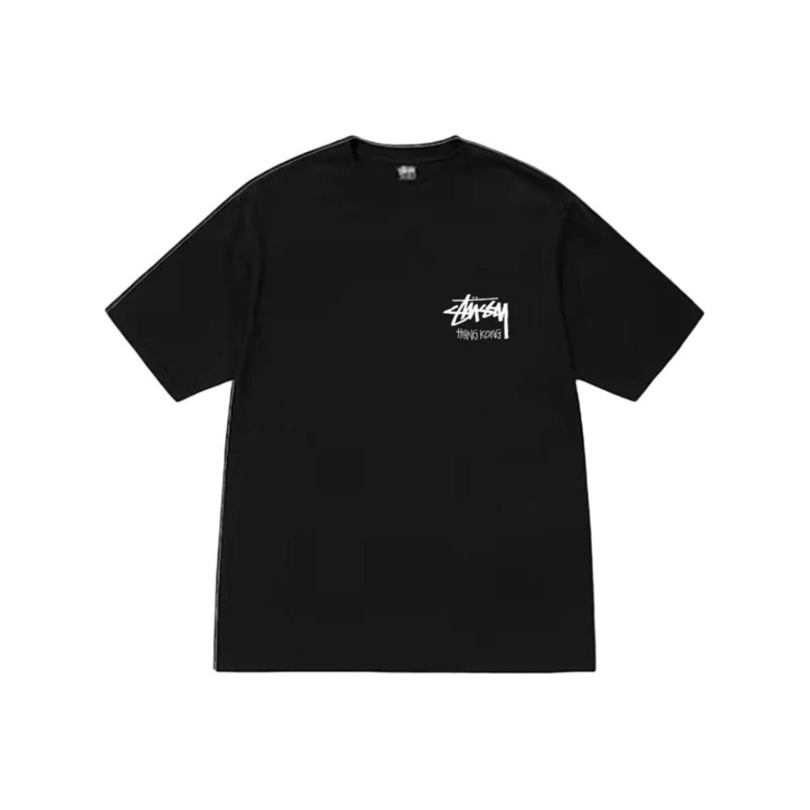 P40 STUSSY SS25 Camiseta de manga corta con estampado de edición limitada DSM para hombre y mujer, 230 gramos de algodó…