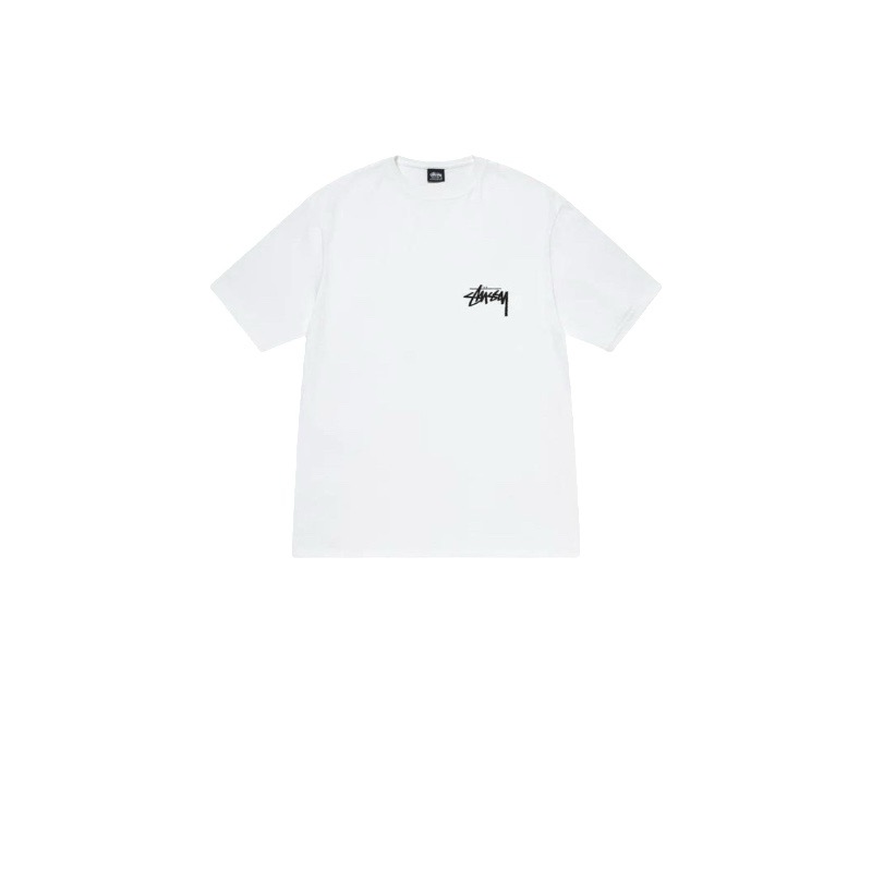 P40 STUSSY SS25 Camiseta de manga corta con estampado de llama para hombre y mujer, 230 gramos de algodón puro, versión…