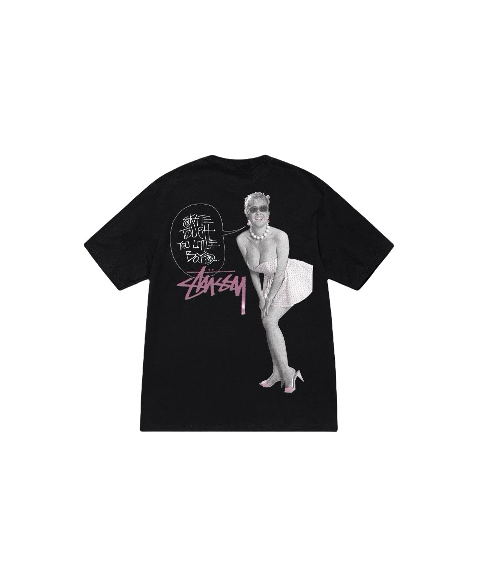 P40 STUSSY Stussy SS25 estampado de Marilyn Monroe camiseta de manga corta unisex, 230g algodón puro, versión…
