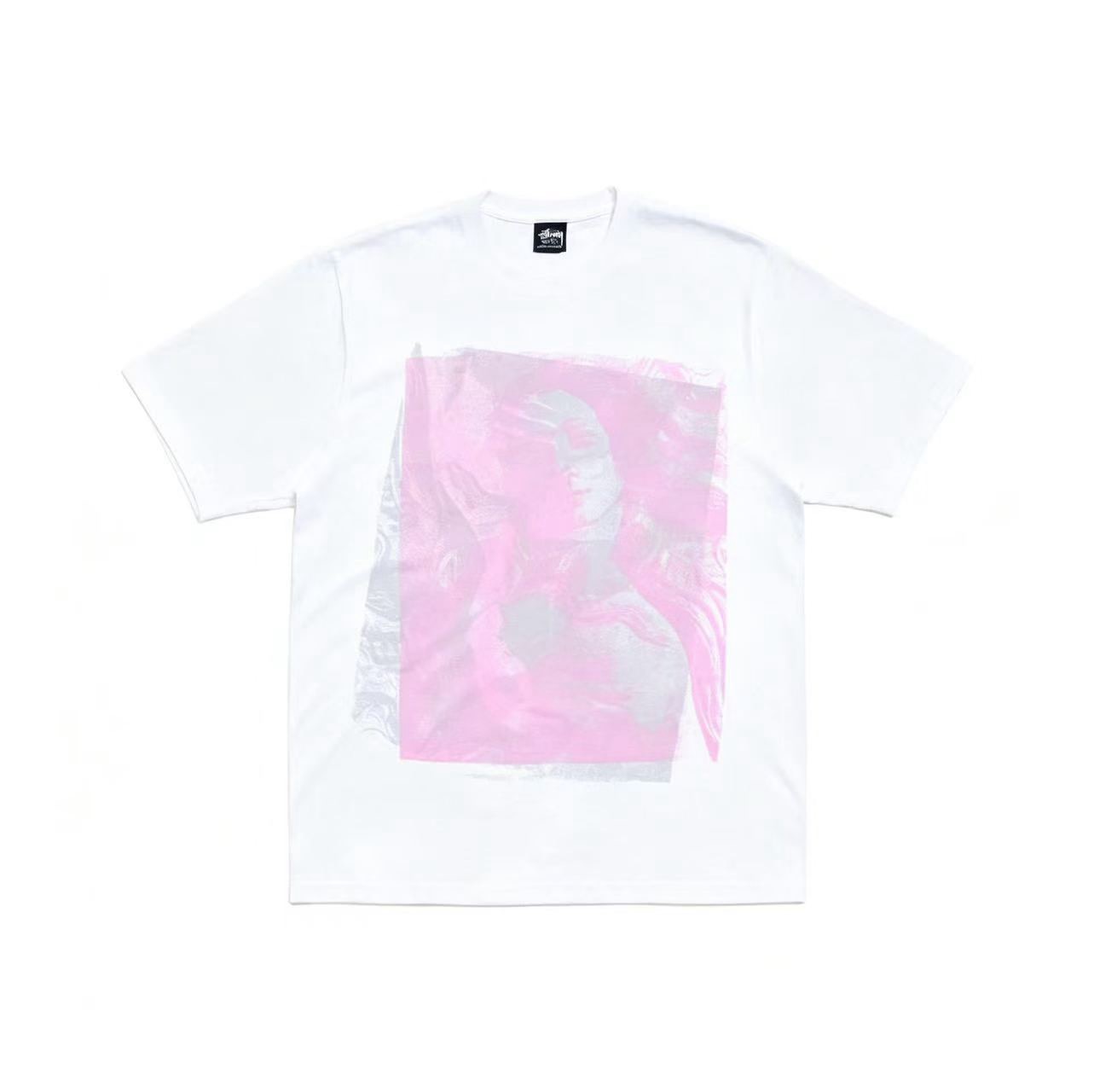 P40 STUSSY Stussy SS25 dados con letras estampado camiseta de manga corta unisex, 230g algodón puro, versión …