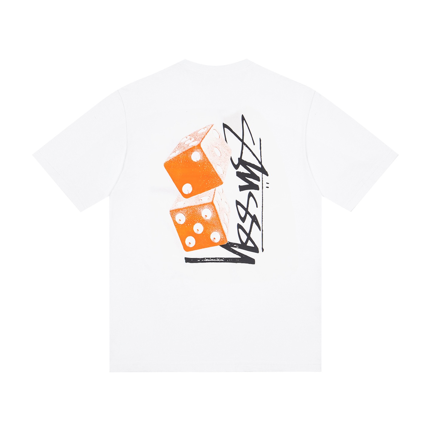 P40 Stussy 斯图西 经典宽松骰子Logo短袖T恤 男女同款 颜色：黑色 白色 尺码：S M L XL XXL 克重：纯棉230克 潮牌双纱