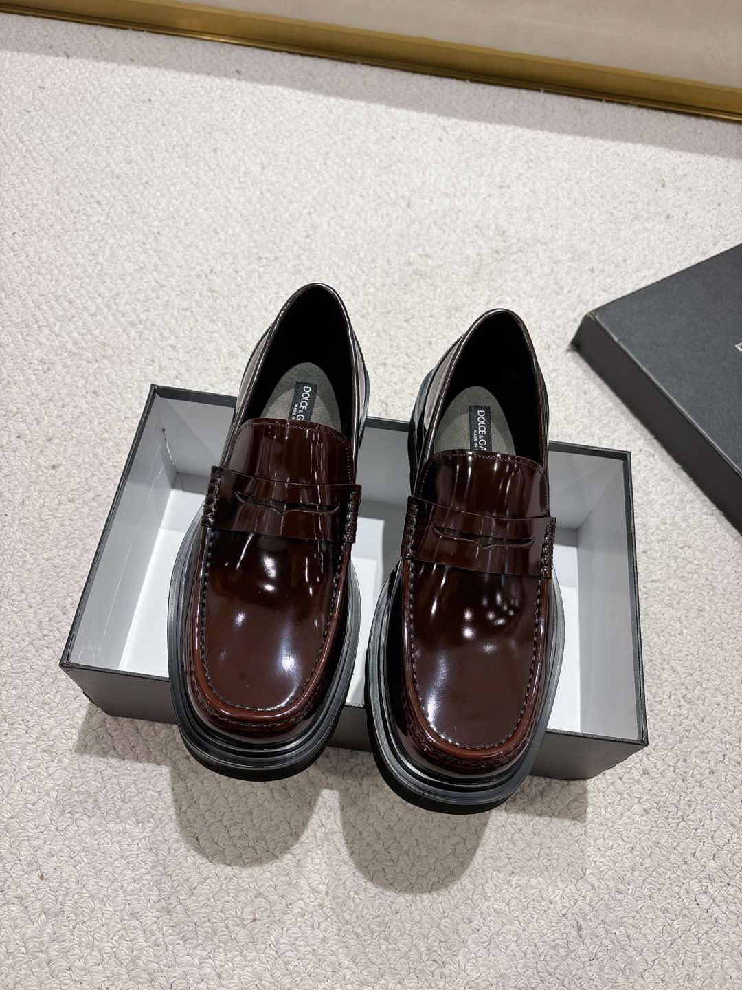 Dolce&Gabbana / Dolce & Gabbana boutique de los hombres zapatos casuales de cuero, de primera calida