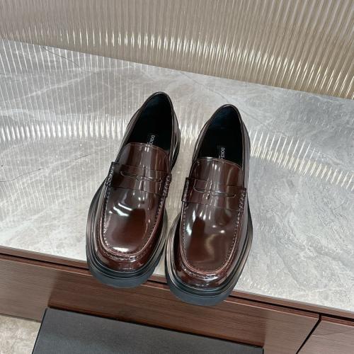 Dolce&Gabbana Men's Polished Leather Penny Loafers - Elegant Style & Comfort