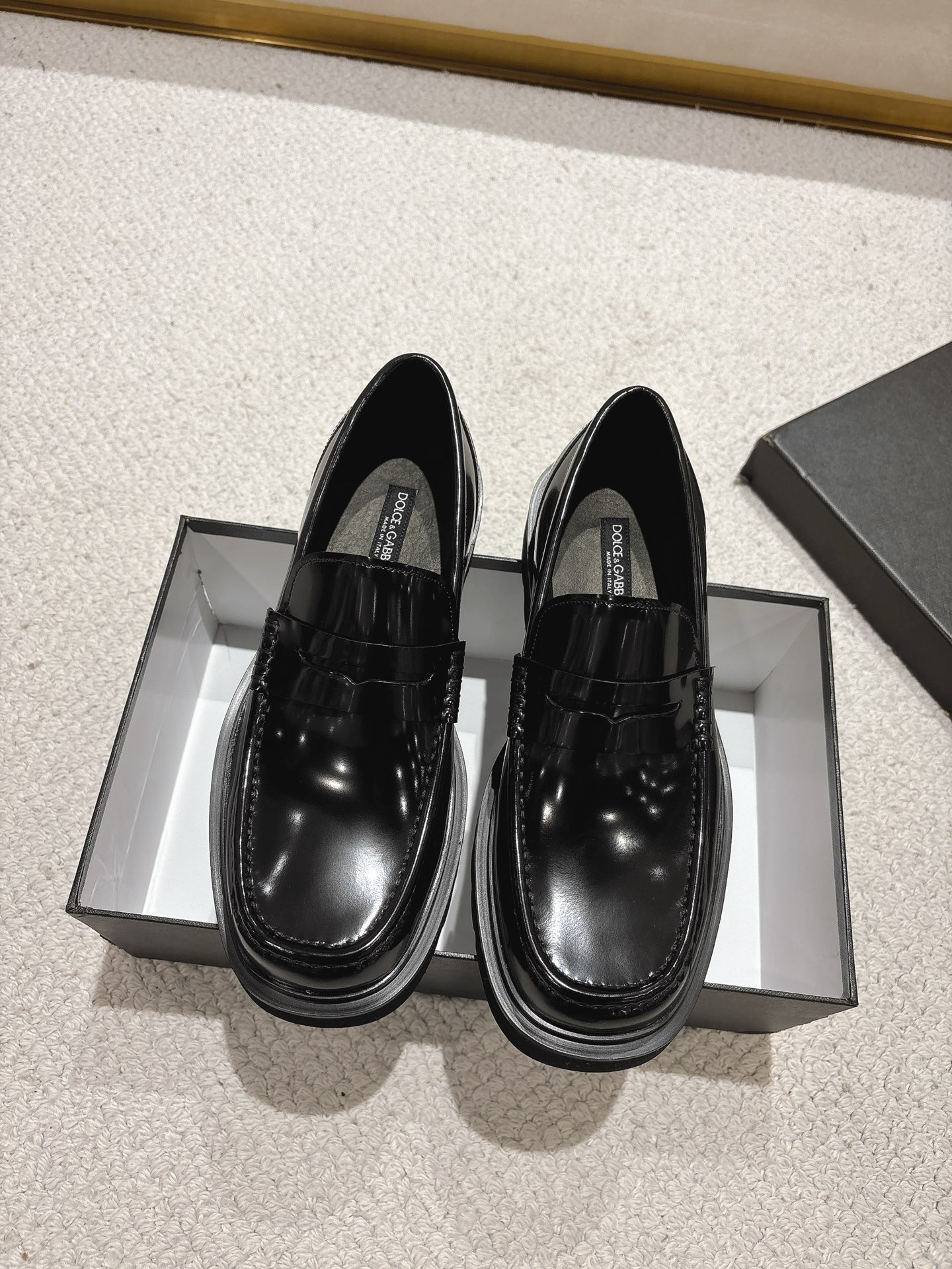 Dolce&Gabbana / Dolce & Gabbana boutique de los hombres zapatos casuales de cuero, de primera calida