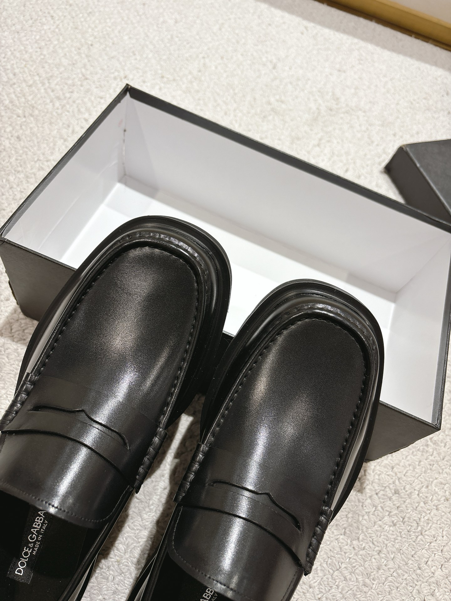Dolce&Gabbana / Dolce & Gabbana boutique de los hombres zapatos casuales de cuero, de primera calida