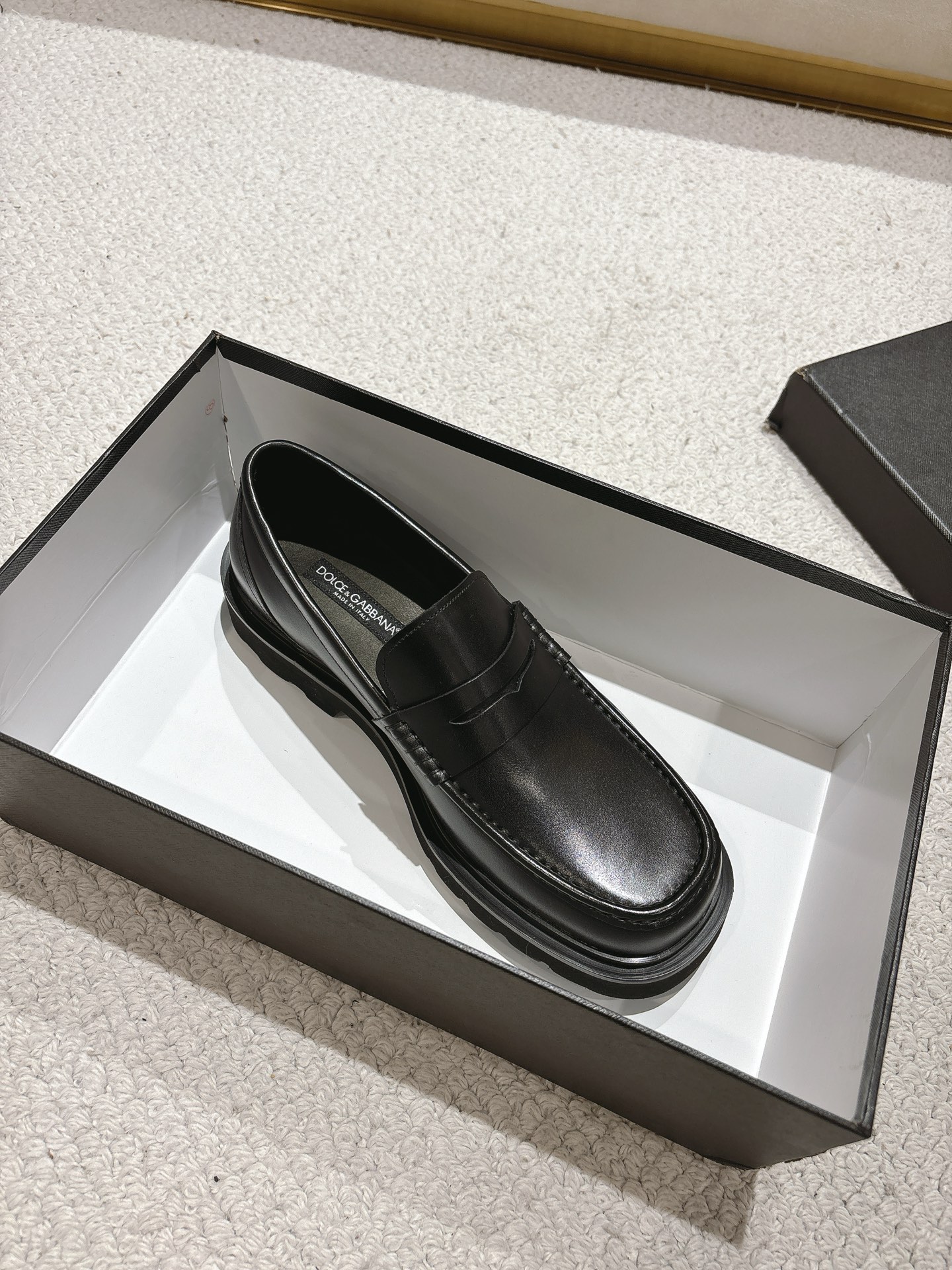 Dolce&Gabbana / Dolce & Gabbana boutique de los hombres zapatos casuales de cuero, de primera calida