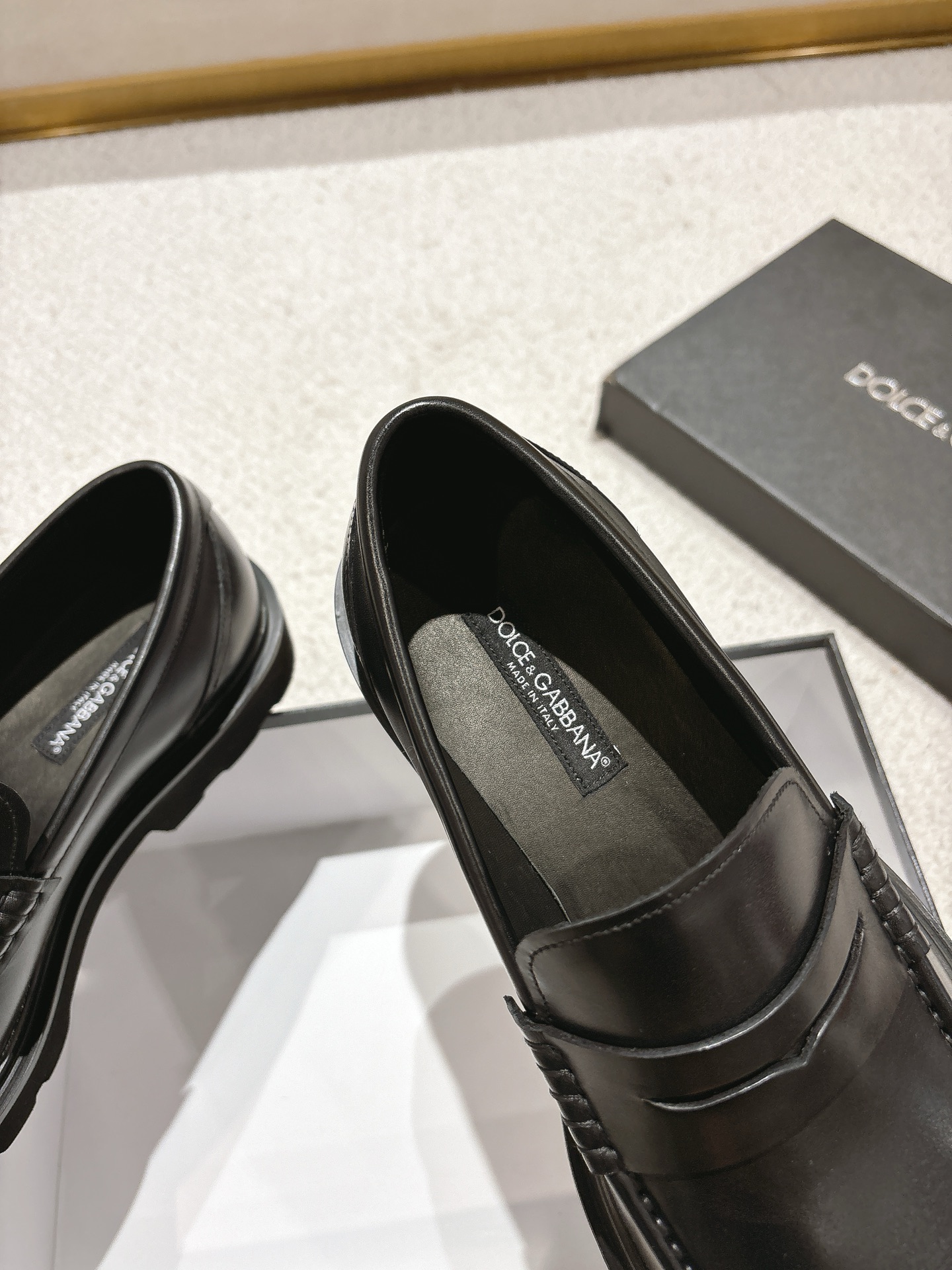 Dolce&Gabbana / Dolce & Gabbana boutique de los hombres zapatos casuales de cuero, de primera calida